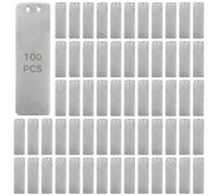 Metal Markers for Plants, 100 Pcs Aluminum Plant Labels, Garden Waterproof for Outdoor, Simple to Hang, 8.2 X 2.5 Cm, Double-Sided, Scratch-Resistant