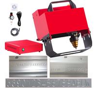 Metal Marking Engrave Machine, 300W Pneumatic Marking Machine for VIN Code, Air Dot Peen Marking Machine for Frame Chassis Number (100 * 20mm)