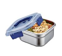 Metal Meal Prep Containers - Leakproof Stainless Steel Lunch Boxes, Airtight Food Storage Tubs, Snack Salad School Office Supply, Adults Kids Picnic Gadget | Work Travel Camping Item For Healthy Eatin