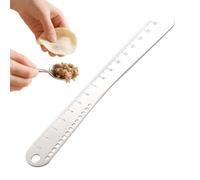 Metal Measuring Spoons - with Scale Reusable Portable | Dumpling Press Metal Measuring Spoons | for Stuffing Burritos Home Restaurant Cooking Baking BBQ Camping