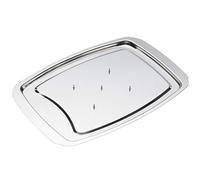Metal Meat Carving Tray,Stainless Steel Spiked Meat Dish,Non-Slip Server Tray,for Slicing, Cutting, Chopping
