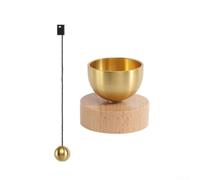 Metal Meditation Bowl Set Gold for Yoga Stress Relief