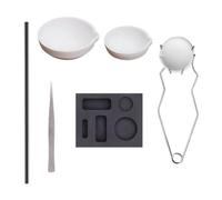 Metal Melting Kit with Ceramic Crucibles (200g/500g/1000g), Graphite Ingot Casting Tool, Graphite Stirring Rod, Tongs & Tweezers for Gold Silver Copper - Jewelry Making Casting Supplies