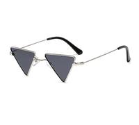 Metal Men's and For Women's Triangle Sunglasses Ocean Film Street Shooting Outdoor Vacation Sunshade Glasses (Color : B, Size : Medium) 2026(A)