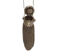 Metal Mesh Coin Bag - Antique Coin Bag, Retro Bag | Unique Handmade Collectable, Vintage Small Storage Holder, Durable Double Knife Coin Bag, Exquisite Gift for Collectors and Lovers