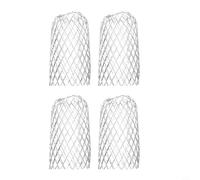 Metal Mesh Gutter Guards 4 Pieces for Downpipe and Drain Pipe Covers, Keeps Gutters Clear of Leaves, Mud, and Debris