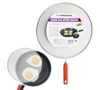 Metal Mesh Splatter Cover Lid Cooking Frying Pan Kitchen With Handle 29Cm