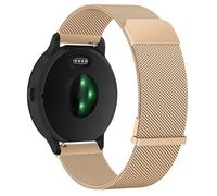 Metal Mesh Strap for Garmin Vivoactive 5/6/3 Music, Forerunner 55/165/245/645, Quick Release 20mm Replacement Stainless Steel Wrist Bnad For Venu SQ 2 Music