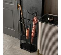 Metal Mesh Umbrella Stand - Stylish Indoor Umbrella Holder Convenient Storage Solution for Home Black Umbrella Storage Basket & Modern Design