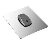 Metal Mice Pad - Aluminum Construction Design, Hard Durable, Smooth Cursor Movement, Easy Cleaning Feature | Work Game Study Laptop Desktop Office Precision Mouse Control Accuracy
