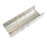Metal Mitre Box, 5.3 Inch Aluminium & Steel Construction with 45°/90°/135° Cutting Angles - Compact Precision Mitre Block for Wood, Plastic & Soft Metal Cutting with Manual Saw
