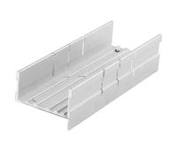 Metal Mitre Box Aluminium Mitre Block 5.3 Inch Heavy Duty Mitre Shears Accurate Cutting Guide with 3 Angles 45 90 135 Degree for Manual Saw and Handsaws Cutting Wood Moulding and Soft Metals