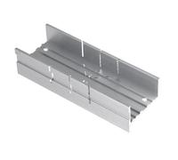 Metal Mitre Box by Aluminium and Steel, 5.3 Inch 90 Degree Small Mitre Box 45 Degree Tiny Wood Angle Cutting Box with 3 Cutting Angles for Manual Saw Handsaws Cutting Wood DIY Soft Metals