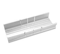 Metal Mitre Box, Silver 5.3 Inch Small Tiny Mitre Box Angle Precision Cutting Box by Aluminium and Steel Construction for DIYer Woodworker Woodcarver Carpenter