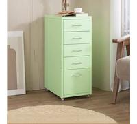 Metal Mobile Filing Cabinet with Lockable Wheels Vertical Rolling Storage Drawer Ideal for Home or Office Metal Design for Secure Document nization