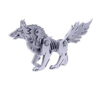 Metal Model Kits Wolf | Puzzles Home Decor Art Craft,Realistic Wild Wolf Metal Model Kits, Funny Puzzle Mechanical Animal Model for Adults, Craft