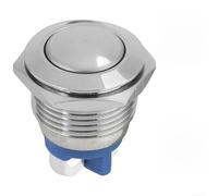 Metal Momentary Reset Push Button Switch with LED Indicator 12V DC IP65 Waterproof and Dustproof for Use in Contactors, Relays and Electromagnetic Starters