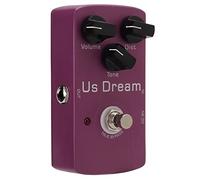 Metal Monoblock Pedal, 10mA 1MΩ Input 1KΩ Output Paint Finish Distortion Effect with LED Flash for Electronic Musical Instrument
