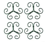 Metal Monstera Plant Support System 4 Piece Stainless Steel Frame Set with Green Binding Tape for Potted Tropical Plants