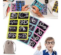 Metal Montessori Puzzle Solving,3D Interlocking Metal Wire IQ Logic Game, Reverse Thinking Physics Mind Games, metal Puzzle Ring Disentanglement Set for Party Favor Kids Adults Challenge (24pcs)