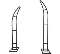 Metal Moon Arch Garden Backdrop, Sturdy Half Moon Wedding Ceremony nd with Easy Assembly for Climbing Plants, Versatile Decor for Parties and Events