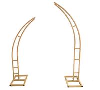 Metal Moon Arch Garden Backdrop, Sturdy Half Moon Wedding Ceremony nd with Easy Assembly for Climbing Plants, Versatile Decor for Parties and Events