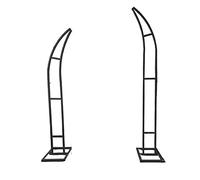 Metal Moon Shape Garden Arch with Stand for Climbing Plants, Wedding and Party Decoration