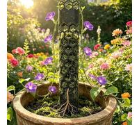 Metal Moss Pole 30cm 3-Pack Black Mesh Trellis | Fillable mesh design, holds moss or soil, promotes natural vine growth, 30x4.5cm size, set of 3