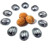 Metal Mould Nuts for Sweet Russian Nuts 50 Pieces Oreshki Pastry Cookie Nutlets