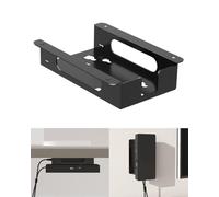Metal Mount for Dell Docking Station Under Desk and Wall Mount for Dell UD22 WD19 WD19S WD22TB4 WD19TBS WD25 SD25 Series Dock & Power Adapter Mounting Bracket for Laptop Dock with Cable Ties