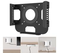 Metal Mount for Mac Mini M1 M2 Wall and Under Desk Mount for Mac Mini Mid 2011 to 2023 M1 M2 Mounting Behind Monitor with Anti-Scratch Pads Wall Mount Bracket Compatible with Mac Mini with Pen Holder