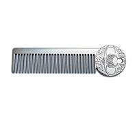 Metal Moustache & Beard Comb for Men Fine Tooth Pocket Death Grip | Dual-Sided Pocket Comb, Fine & Wide Teeth, Precise Styling, Durable, Compact, Travel-Friendly