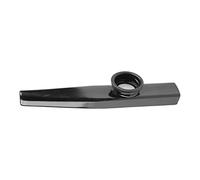 Metal Mouth Kazoo, Portable Delicate Appearance Aluminum Portable Kazoo for Ukulele Partner Performance (Black)