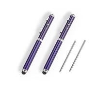 Metal multi-function pen, touch screen stylus, flashlight with white light, infrared, creative Christmas and birthday gifts (Blue)