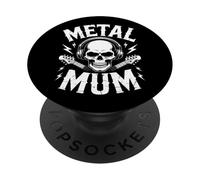 Metal Mum Heavy Metal Music Skull Mothers Day PopSockets Adhesive PopGrip
