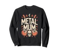 Metal Mum Heavy Metal Music Skull Mothers Day Sweatshirt