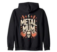 Metal Mum Heavy Metal Music Skull Mothers Day Zip Hoodie