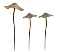 Metal Mushroom Garden Statue Decor, Iron Mushroom Statue Stake, Outdoor Metal Garden Stakes, Flower Pot Decoration, for Patio, Lawn, Yard Stakes Plant Decorations