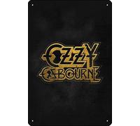 Metal Music Logo John Michael Ozzy Osbourne Metal Tin Sign 8in X 12in Wall Decor