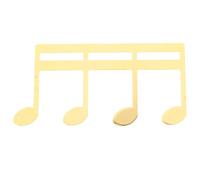 Metal Music Note Clip for Guitar Scores and Public Speakers | Golden Metal, Easy Install and Page Flattening, Creative Hollowed Design for Textbooks and Podium Speeches