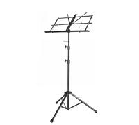 Metal Music Stand, Folding Music Stand，Desktop Book Stand Lightweight Portable Adjustable with Carrying Bag (Color : Black, Size : 19.6x11.8x70.8in/50x30x180cm)