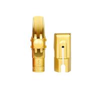 スイムリー Metal Musical Instrument Mouthpiece Accessory for Saxophone 5C/6C/7C/8C/9C with Caps Soprano Saxophone Pads