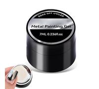 Metal Nail Polish,7ml Silver Liner Gel Polish | Manicure Accessories Nail Polish, High Glossy Metal Painting Gel with Reflective Effect for Women