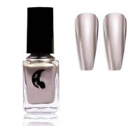 Metal Nail Polish - Mirror Nail Varnish - Champagne Color Reflective Shine Chrome Nail Polish - Long Lasting High Pigmented No Need UV Silky Smooth Nail Art Gifts for Women