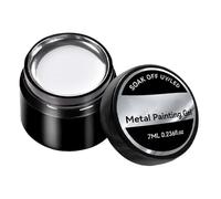 Metal Nail Polish, Silver Nail Polish, Reflective Nail Gel, Long-Lasting And Chip-Resistant, Easy Application And Quick Drying, 7ml For Manicure Accessories