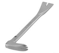 Metal Nail Puller Tool with Dual Strike Zones for Embedded & Headless Nail Removal - Carpentry Pry Bar for Woodworking, Household & DIY Projects(A)