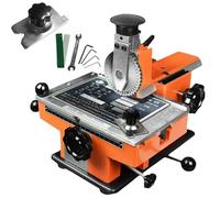 Metal Nameplate Stamping Machine, Semi-Automatic Marking Machine, 2/2.5/3/4/5/6mm Different Character Wheels Optional, 10 Numbers, 26 Uppercase Letters, 4 Common Symbols, Sign Thickness 0-7mm