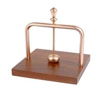 Metal Napkin - Cocktail Tissue Dispenser | Kitchen Table Organizer | Elegant Dinner Paper Holder, Decorative Restaurant Tabletop Accessory, Square Wooden Base with Arm Daily Multiple Uses
