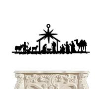 Metal Nativity Scene - Rustic Wall Nativity Sets For Christmas, Indoor Christmas Nativiti Decor, Metal Nativit Decoration For Holiday Home, Living Room, Mantel, Bedroom