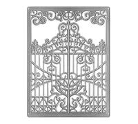 Metal Nested Die Cuts Symmetrical Gate Door Frame Cutting Dies for Card Making，Flower Lace Edge Cutting Dies Cut Stencils for DIY Scrapbooking Photo Album Decorative Embossing Scrapbooking Die-Cuts